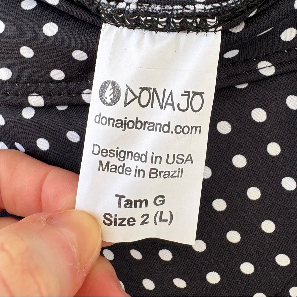 Dona Jo Black Skort Polka Dot Spin Pickleball Golf Tennis Size 2 Large NWT - Picture 10 of 12